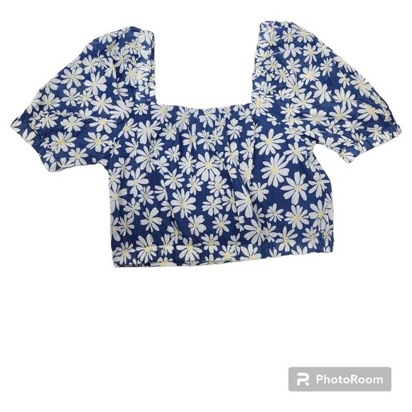 Floral American Eagle Top Size S - Picture 4 of 4